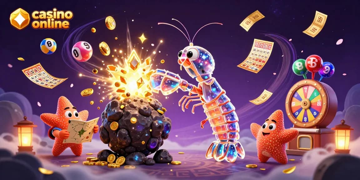 Experience the thrill of casino online gaming with this vibrant, dynamic illustration.