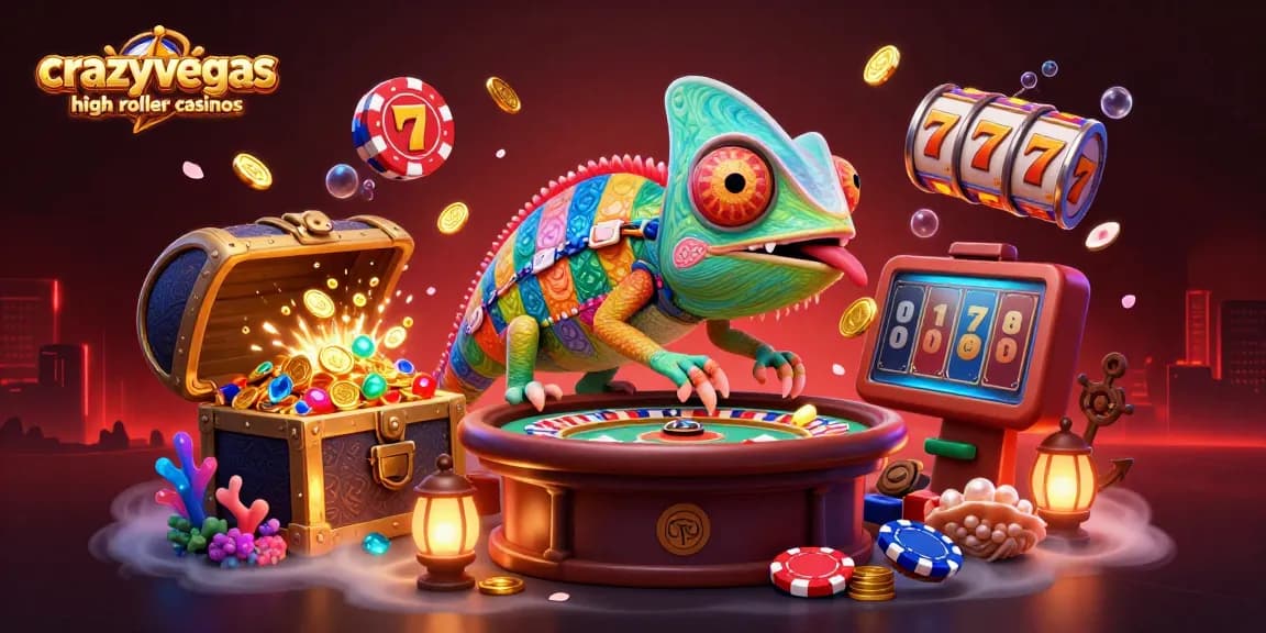 Spin wins with chameleon casino owner in crazyvegas high roller casinos vibrant jackpot scene.