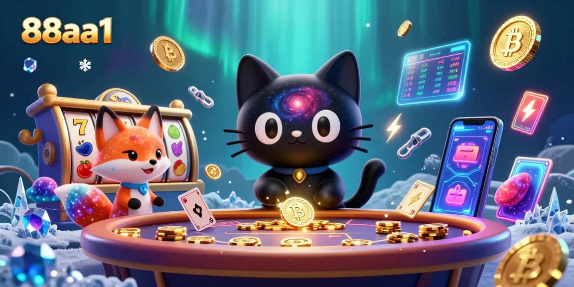 Experience thrilling gameplay at 88aa1 with cosmic characters and vibrant casino elements.