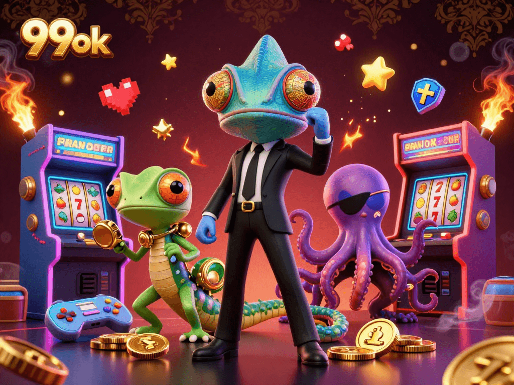 Engage in thrilling slots action with 99ok in a vibrant casino atmosphere.