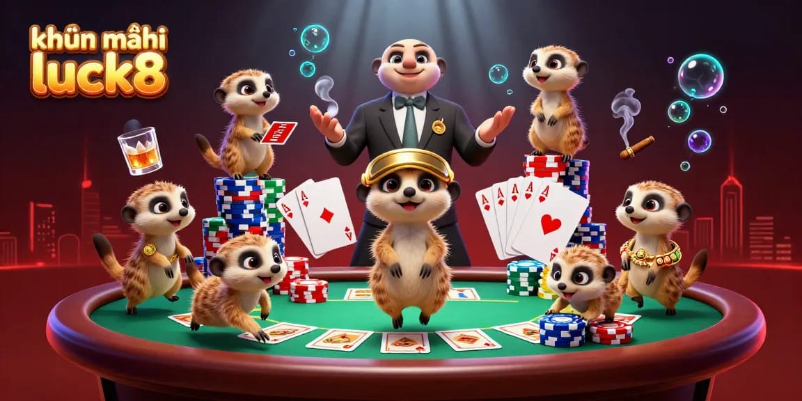 Engage with khuyến mãi luck8 while experiencing thrilling casino scenarios populated by 3D meerkats.