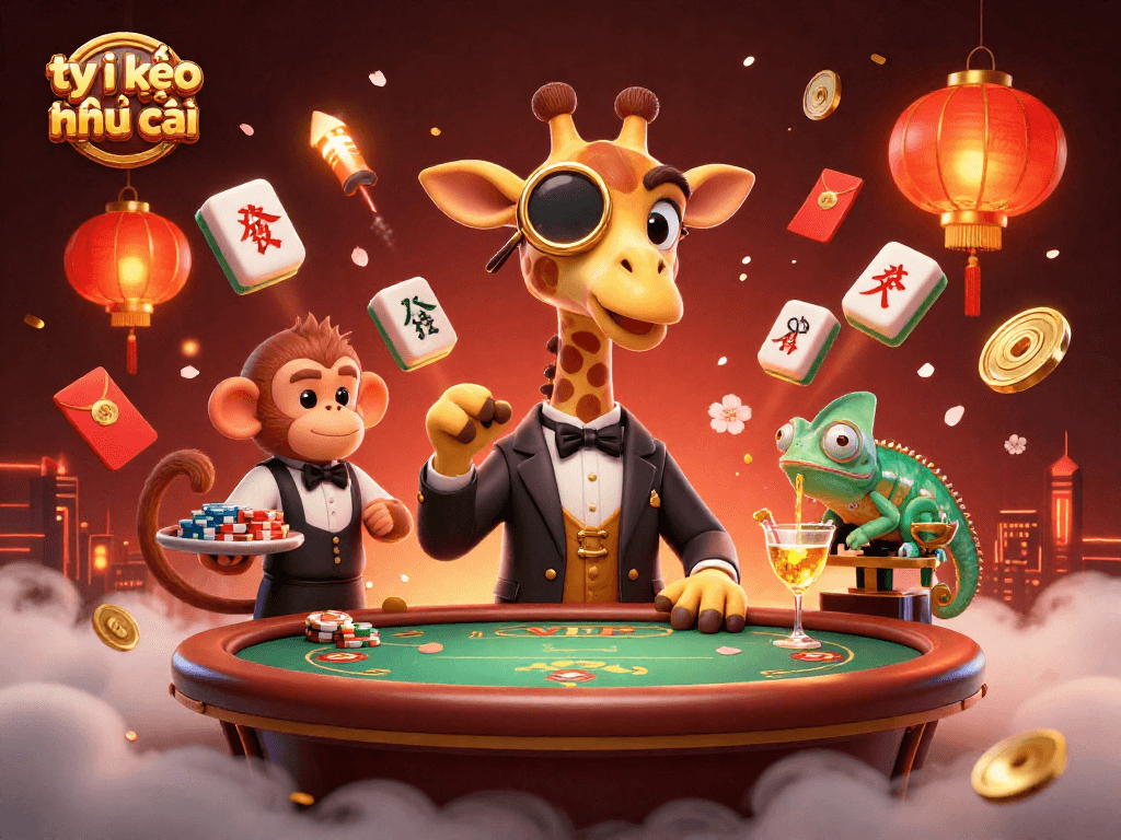 Engage with tỷ lệ kèo nhà cái in a vibrant casino scene filled with energy and excitement.