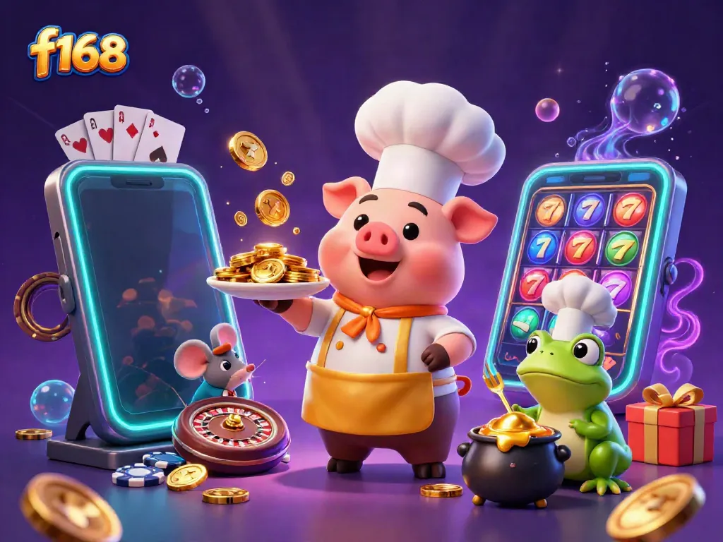 Experience thrilling gameplay at f168 with unique characters and rich casino-themed elements.