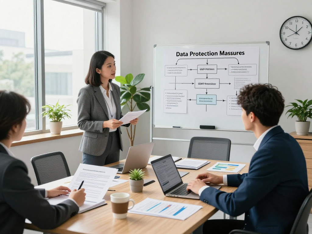 Startseite - Beratung zum Datenschutz mit Experten in einer professionellen Büroumgebung
