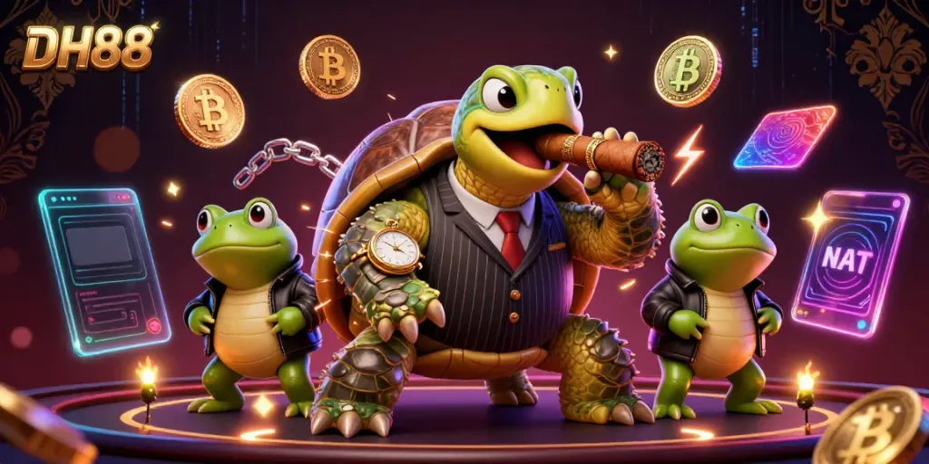 Engage in exciting gaming action at DH88 with vibrant characters and dynamic casino elements.