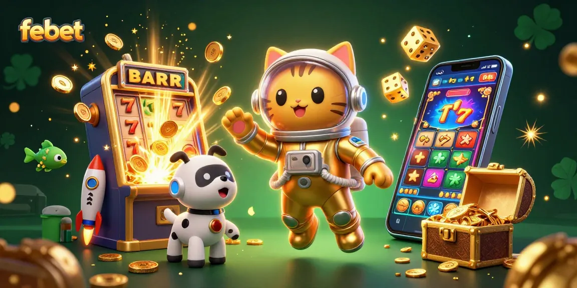 Experience big wins at Febet with exciting slot machines, alien adventures, and dynamic gaming elements.