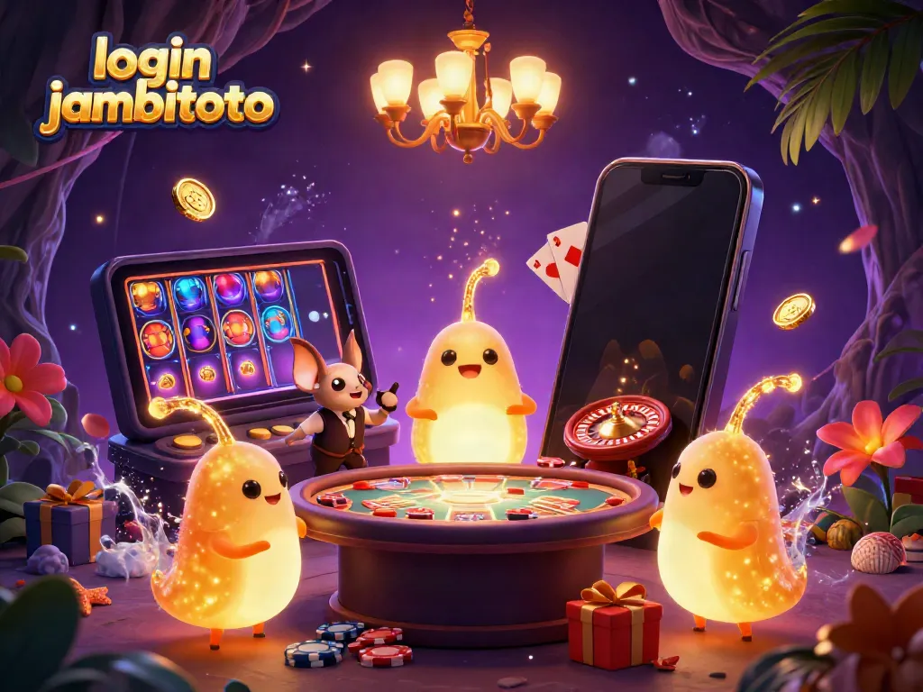 Engage and play exciting games with login jambitoto in a vibrant, illuminated cave casino.