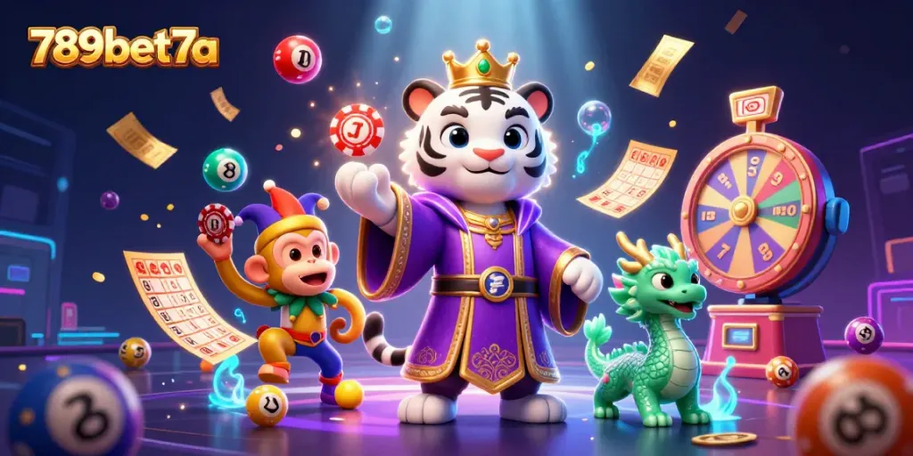 Enter the exciting world of 789bet7a with vibrant lottery elements and enchanting characters.