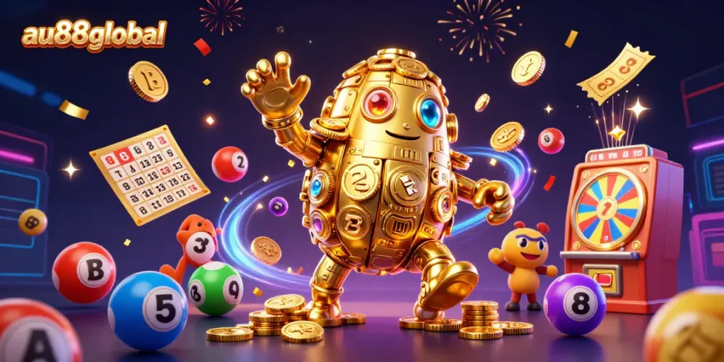 Experience vibrant excitement at au88global with a captivating casino adventure featuring winning games and cartoon characters.