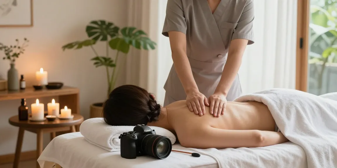 Experience 강남출장안마 with a professional therapist in a calming home setting, showcasing a luxurious massage environment.