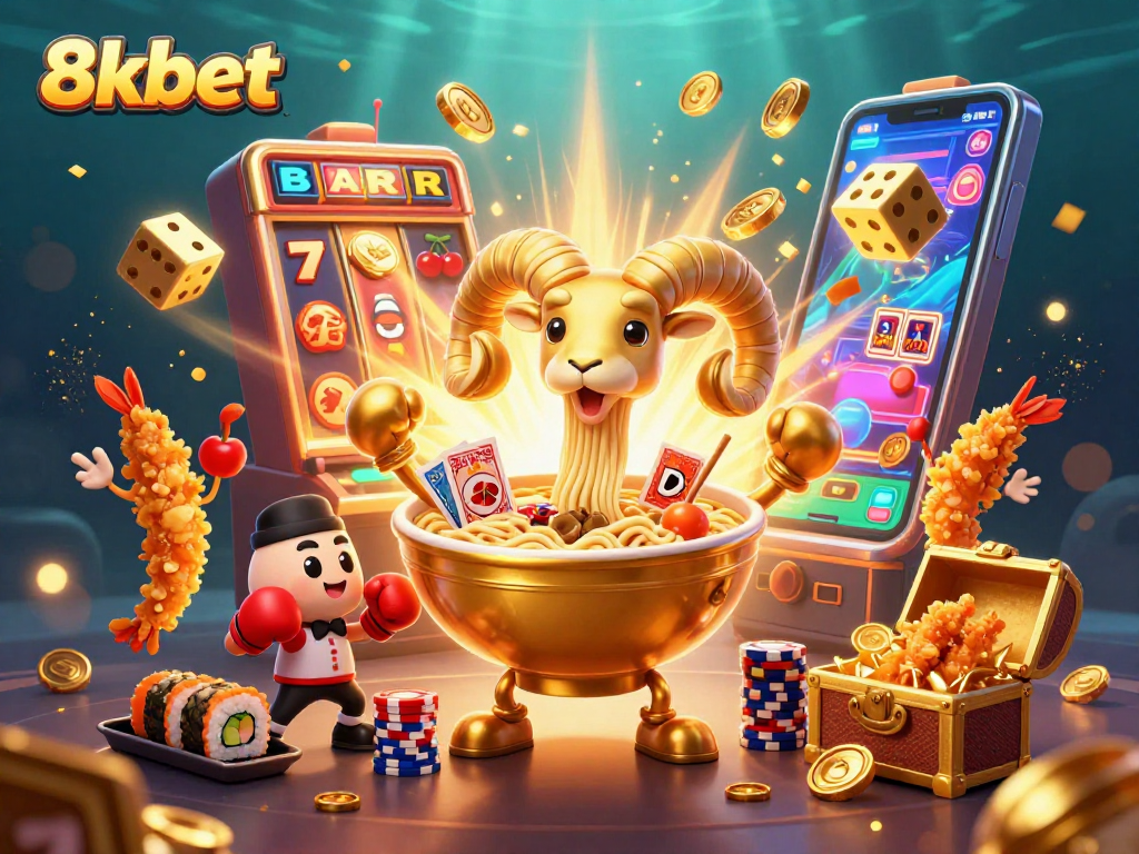 Engage with 8xbet's thrilling casino experience featuring dynamic characters and colorful gambling elements.