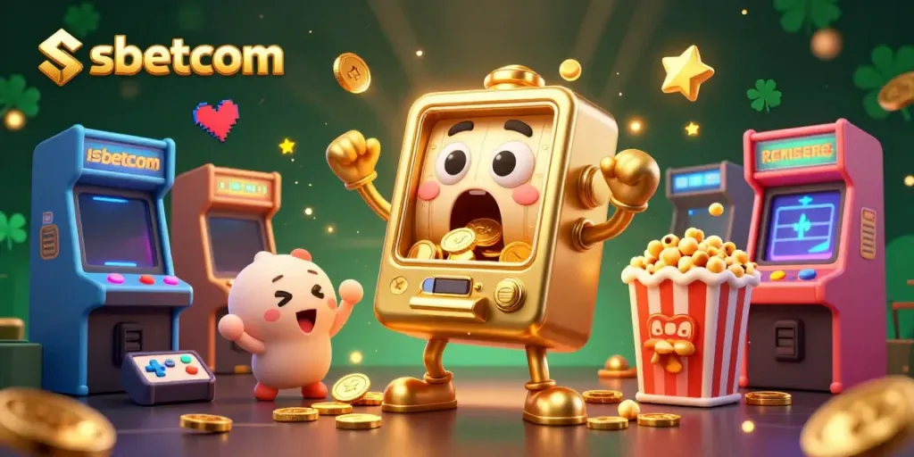 Celebrate wins with the vibrant shbetcom slot machine scene, showcasing jackpot excitement in a casino atmosphere.