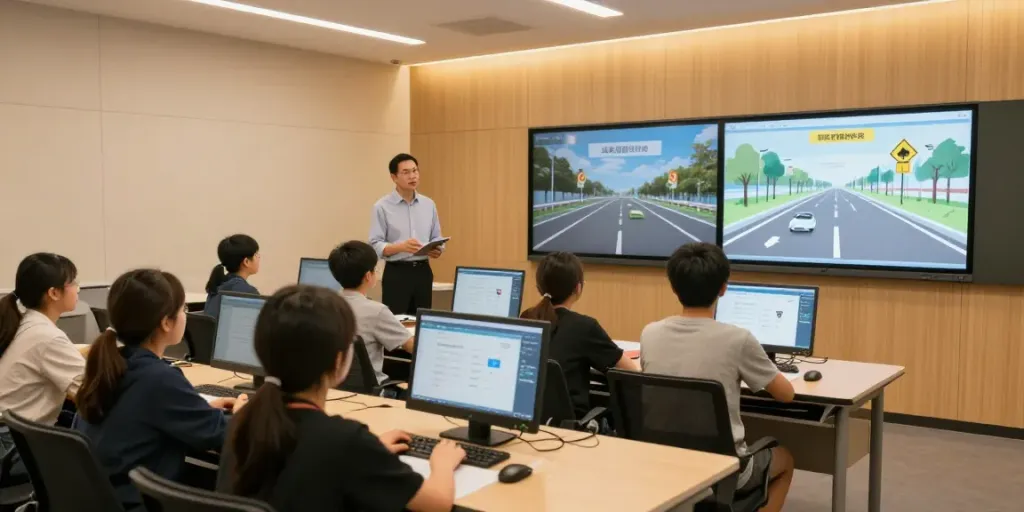 Der VKU Oerlikon Kurs bietet innovative Lehrmethoden und digitale Lernwerkzeuge für eine effektive Fahrausbildung.