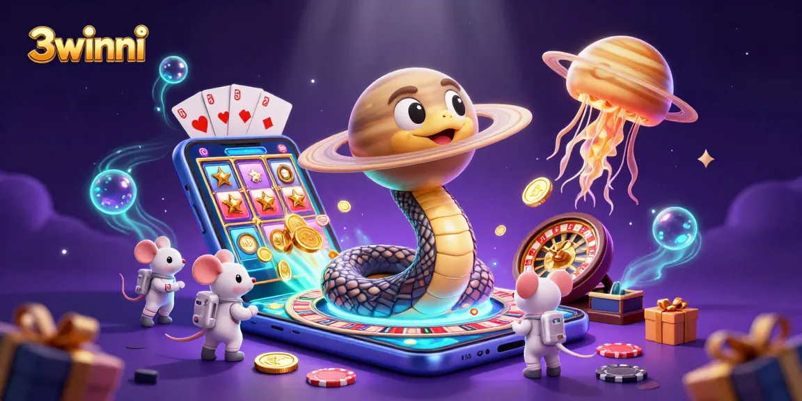 Spin, win, and enjoy cosmic gambling adventures with 3winni's thrilling games!