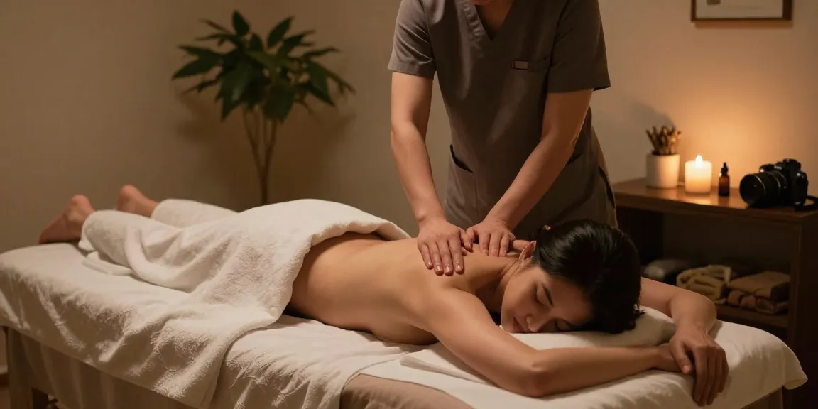 Experience soothing 양천구출장마사지 in a serene therapeutic environment with a professional therapist.