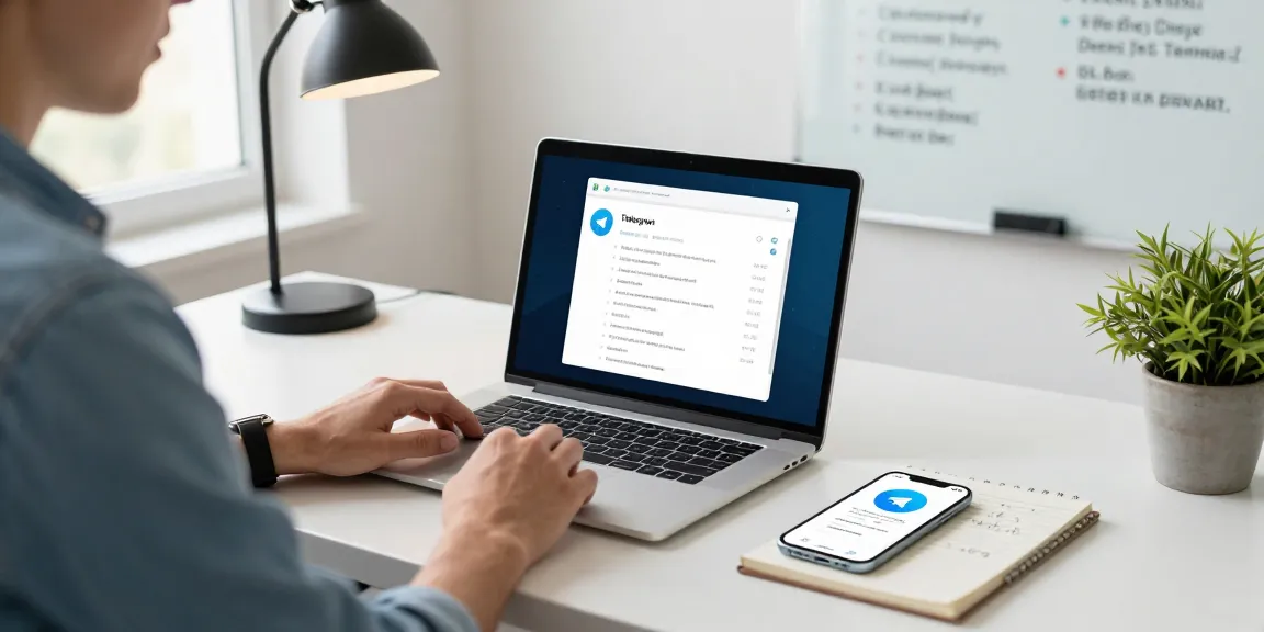 Transform your Telegram interface to Chinese effortlessly in a modern workspace.