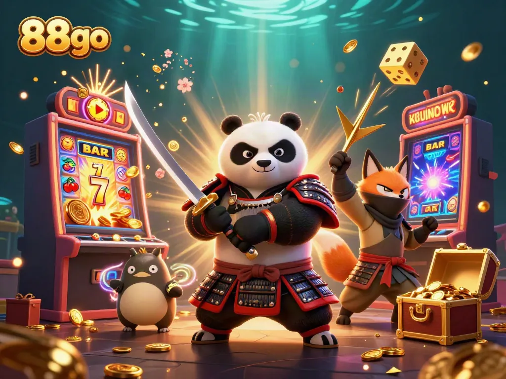 Experience thrilling gaming at 88go, with vibrant characters and exciting casino elements.